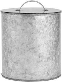 img 2 attached to Amici Home Newport Galvanized Metal Canister with 156 Fluid Ounces Storage Capacity