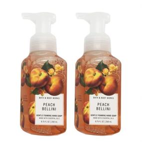 img 2 attached to 🍑 Bath&Body Works Gentle Foaming Hand Soap Peach Bellini: 2-Pack, 8.75 Ounce, Refreshing Fragrance