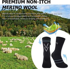 img 3 attached to 🧦 Stay Dry and Comfortable on Your Hiking Adventures: Merino Wool Waterproof Socks by RANDY SUN