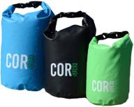 cor surf floating waterproof dry bag – 3l, 5l, 10l, 15l – roll top sack for kayaking, rafting, boating, swimming, camping, hiking, beach, fishing – keeps gear dry логотип