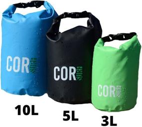 img 3 attached to COR Surf Floating Waterproof Dry Bag – 3L, 5L, 10L, 15L – Roll Top Sack for Kayaking, Rafting, Boating, Swimming, Camping, Hiking, Beach, Fishing – Keeps Gear Dry