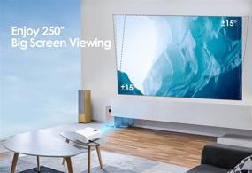 img 1 attached to 🎥 VIMGO Projector: Full HD 1080P, 9500Lux Mini Projector with 5G Wireless Synchronized Screen Mirroring. Ideal for Outdoor Entertainment - 250'' Display Supported! WiFi Movie Projector Compatible with Phone/TV Stick/PS5.