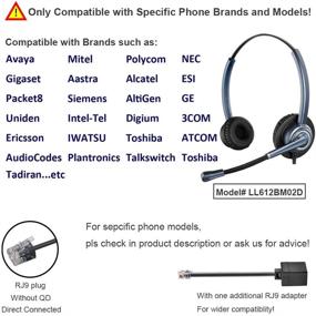 img 3 attached to Oppetec Telephone Headset Cancelling Compatible