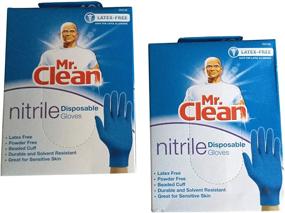 img 1 attached to Mr Clean Nitrile Disposable Gloves