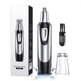 img 4 attached to 💇 Professional Nose and Ear Hair Trimmer for Men and Women - Painless Nose Hair Remover with Dual Edge Blades, Waterproof Electric Nose Clippers, Ideal Gift