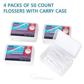 img 1 attached to 🦷 MEOMOU Ortho Flossers for Braces - 4 Pack, Orthodontic Floss Picks, 50 Count - Improve Your Braces Flossing Routine