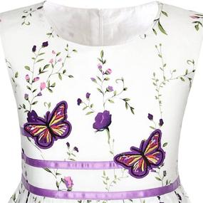img 2 attached to 🦋 Purple Butterfly Flower Girls' Clothing Dress for Better SEO