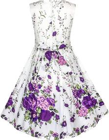 img 3 attached to 🦋 Purple Butterfly Flower Girls' Clothing Dress for Better SEO