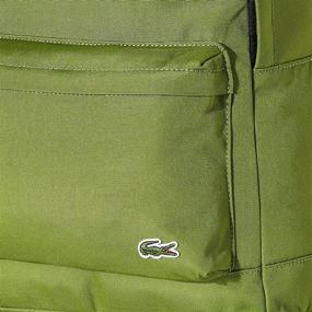 img 2 attached to 🎒 Lacoste Solid Canvas Backpack Peacoat: Stylish and Durable Travel Companion