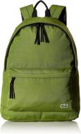 🎒 lacoste solid canvas backpack peacoat: stylish and durable travel companion логотип