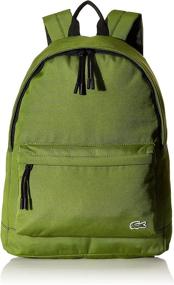 img 4 attached to 🎒 Lacoste Solid Canvas Backpack Peacoat: Stylish and Durable Travel Companion