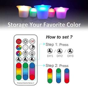 img 1 attached to Versatile Dimmable Remote Control with Color-Changing Capability