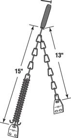 img 1 attached to 🚪 PRIME-LINE Storm Door Chain and Spring K5026 - Aluminum Finish