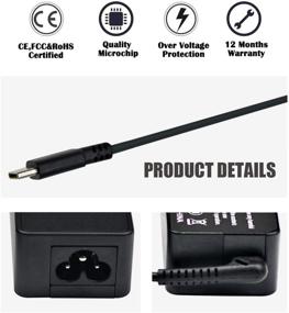 img 3 attached to 🔌 High-Quality 65W 45W USB-C AC Adapter for HP Spectre x360 Series and Chromebook 11 13 14 - Reliable Charger for HP Laptops