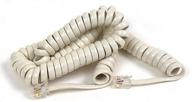 📞 belkin ivory coiled telephone handset cord - pro series, 12 ft logo