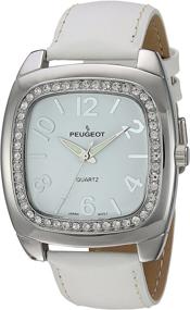 img 4 attached to Peugeot Womens Swarovski Crystal Leather