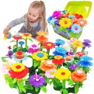 🌸 scientoy stem toys: build a flower garden for girls - 130 pcs pretend gardening gift set, floral arrangement playset for kids ages 3-7. educational activity ideal for child's learning experience logo