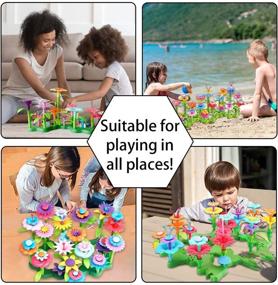 img 2 attached to 🌸 Научно-игрушки Сайентой: создайте цветочный сад для девочек - 130 шт. набор для игры в садоводство, игрушечный набор для флористики для детей от 3 до 7 лет. Образовательное занятие, идеальное для обучения детей.