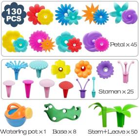 img 1 attached to 🌸 Scientoy STEM Toys: Build a Flower Garden for Girls - 130 PCS Pretend Gardening Gift Set, Floral Arrangement Playset for Kids Ages 3-7. Educational Activity Ideal for Child's Learning Experience
