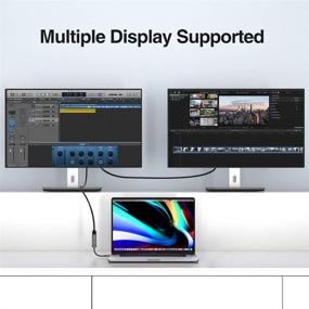 img 3 attached to 🔌 Высокопроизводительный адаптер tomtoc USB-C к DisplayPort 1.4 4K 60/120 Гц: идеально подходит для MacBook Pro, Galaxy Note20, Dell XPS и многих других!
