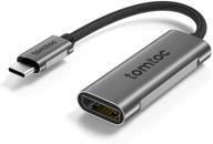 🔌 high-performance tomtoc usb-c to displayport 1.4 adapter 4k 60/120hz: ideal for macbook pro, galaxy note20, dell xps, and more! logo