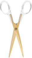 📎 draymond story yellow gold acrylic scissors (7") – elegant office stationery: perfect thank you gifts logo