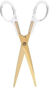 img 4 attached to 📎 Draymond Story Yellow Gold Acrylic Scissors (7") – Elegant Office Stationery: Perfect Thank You Gifts