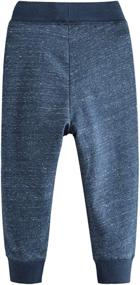 img 3 attached to Toddler Little Drawstring Elastic Sweatpants Boys' Clothing in Pants