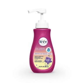 img 4 attached to 🌸 Veet Sensitive Hair Remover Gel Cream Pink: Gentle and Effective Hair Removal, 13.5 Fl Oz