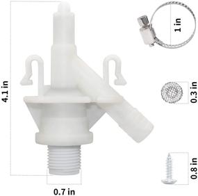 img 1 attached to 🚽 Sikawai 385311641 Toilet Water Valve Kit: A Durable Plastic Solution for Dometic 300 310 320 Series Sealand Marine Camper Trailer Toilets