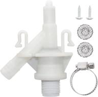 🚽 sikawai 385311641 toilet water valve kit: a durable plastic solution for dometic 300 310 320 series sealand marine camper trailer toilets logo