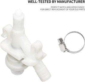 img 3 attached to 🚽 Sikawai 385311641 Toilet Water Valve Kit: A Durable Plastic Solution for Dometic 300 310 320 Series Sealand Marine Camper Trailer Toilets