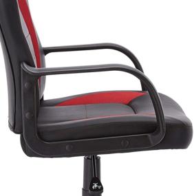 img 2 attached to 🔴 Premium Gaming Style Office Chair in Vibrant Red by Amazon Basics