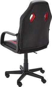 img 3 attached to 🔴 Premium Gaming Style Office Chair in Vibrant Red by Amazon Basics