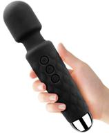 🔋 cordless wand massager, bolly powerful personal massager for women with multispeeds, ideal for therapeutic muscle aches and sports recovery - black логотип