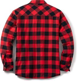 img 3 attached to CQR Sleeved Sherpa Brushed Flannel Men's Clothing and Shirts