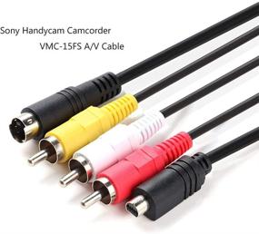 img 3 attached to Enhance Video Connectivity: AV A/V Audio Video TV-Out 🎥 Cable VMC-15FS for Sony Handycam Camcorder DCR-D/H/I/S HDR-C/H/S/T/U/X and More Models