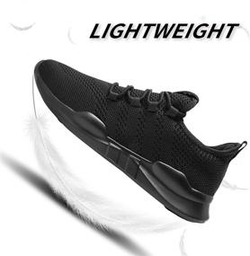 img 3 attached to 👟 HTCenly Running Walking Sneakers | Men's Athletic Workout Shoes