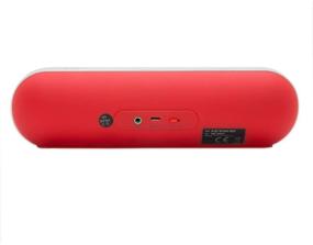 img 1 attached to 📶 Red Pill-Shaped Hybrid Speaker: Connectland CL-SPK23053 with Wireless Bluetooth 2.1 Connectivity