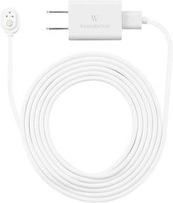 img 4 attached to Arlo Ultra/Ultra 2/Pro 3/Pro 4 Compatible 25ft/7.6m Weatherproof Outdoor Charging Cable with Quick Charge Adapter - White (NOT Compatible with Arlo Essential Spotlight Camera)