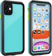 iphone 11 waterproof case with screen protector full body protector shockproof dustproof dirtproof heavy duty ip68 waterproof case for iphone 11(6 cell phones & accessories logo