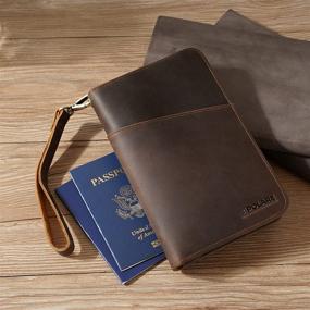 img 1 attached to Polare Leather Passport Blocking Wallet: Essential Travel Accessory for Safe and Secure Journeys