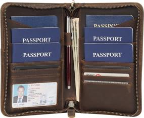 img 3 attached to Polare Leather Passport Blocking Wallet: Essential Travel Accessory for Safe and Secure Journeys
