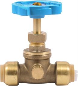 img 2 attached to 🦈 SharkBite 24634LFA Stop Valve Drain: Efficient Water Valve Shut Off, 1/2 inch x 1/2 inch, Push-to-Connect for PEX, Copper, CPVC, PE-RT