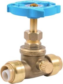 img 4 attached to 🦈 SharkBite 24634LFA Stop Valve Drain: Efficient Water Valve Shut Off, 1/2 inch x 1/2 inch, Push-to-Connect for PEX, Copper, CPVC, PE-RT