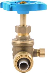 img 3 attached to 🦈 SharkBite 24634LFA Stop Valve Drain: Efficient Water Valve Shut Off, 1/2 inch x 1/2 inch, Push-to-Connect for PEX, Copper, CPVC, PE-RT