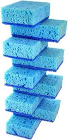 img 4 attached to Europe-Made 9-Pack Okleen Blue Multi-Use Scrub Sponges: Enhance your SEO!