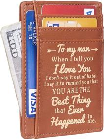 img 3 attached to 👔 NapaWalli Men's Wallet, Card Case & Money Organizer - Perfect for Husband's Anniversary, Christmas, Birthday Gifts and Men's Accessories