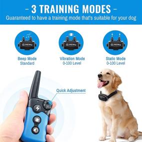 img 3 attached to 🐶 Petrainer 619A-2 Dog Training Collar: Remote-Controlled Beep, Vibrate, and Electric Static Collar for Training Small, Medium, and Large Dogs