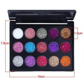 img 1 attached to Yeweian Glitter Eyeshadow Palette: 30 Ultra Pigmented Colors, Long Lasting & Waterproof Shimmer Makeup Palette Set